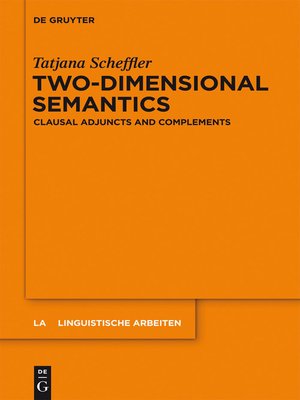 cover image of Two-dimensional Semantics
